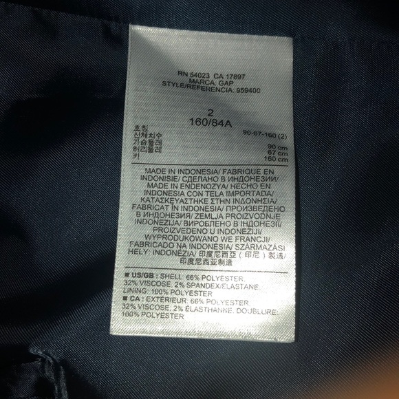 Gap the Academy Blazer Navy Blue Size 2 - Picture 2 of 11